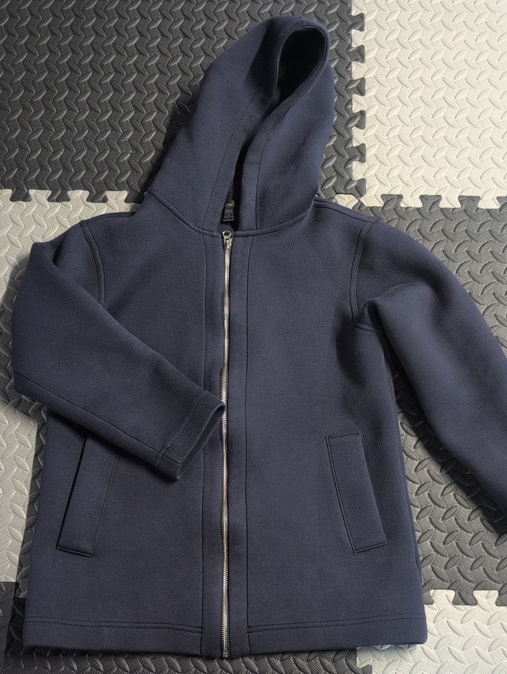 J. Crew Navy Hooded Zip-Up Jacket